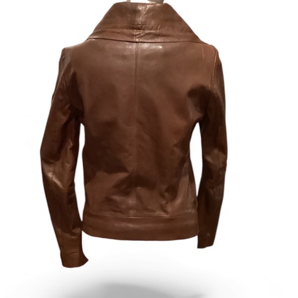 Rudsak Leather Jacket, Brown, Size Small - Picture 4 of 15